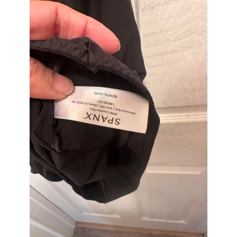 Star Power by Spanx Black Scoop Neck Bodycon Slip Dress Womens Medium - Picture 5 of 6
